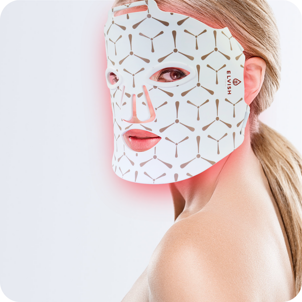 LED red light beauty mask